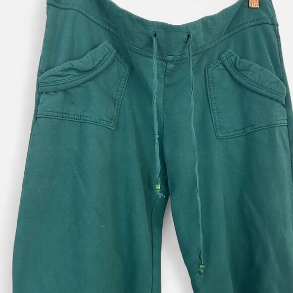 Omgirl Green Low-Rise Mini Flare Joggers | Beaded Drawstring Large - Picture 4 of 6